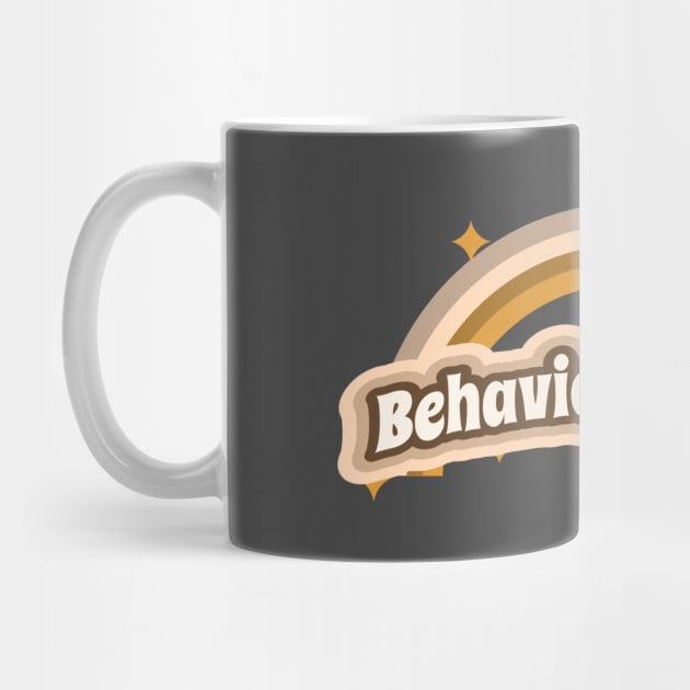 Behavior Analyst apparel or gift for every BA, BCBA or ABA Therapy student. Behavior Analyst appreciation gift by The Mellow Cats Studio